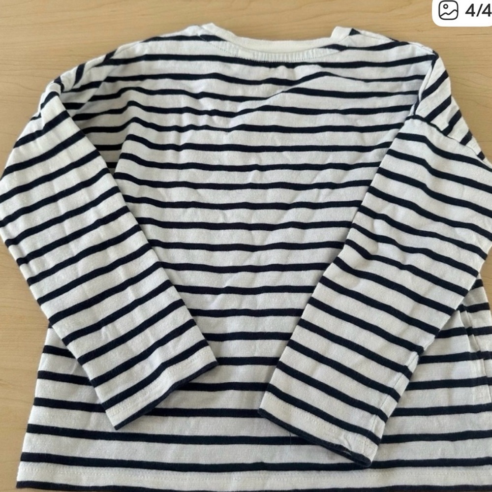 Mini Boden Striped Holiday Reindeer Tee | 4-5Y - Picture 4 of 5